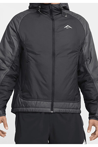 Nike Trail PrimaLoft Therma-FIT Erkek Siyah Koşu Ceketi REDSPORT