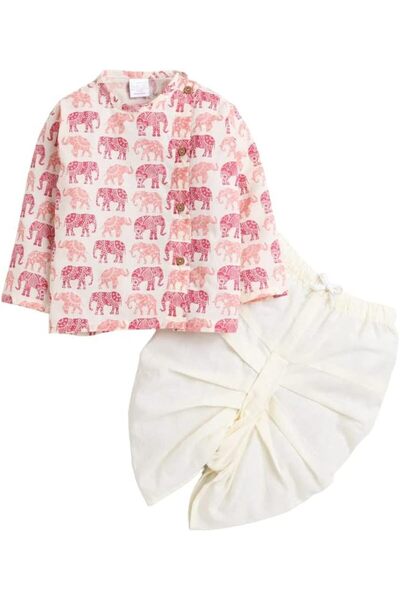 Polka Tots unisex-baby Festive Angrakha-1299_1 Angrakha Full Sleeve (pack of 2)