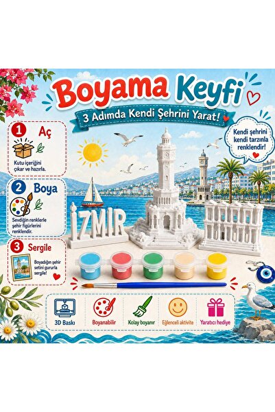 İzmir 3D Boyama Seti