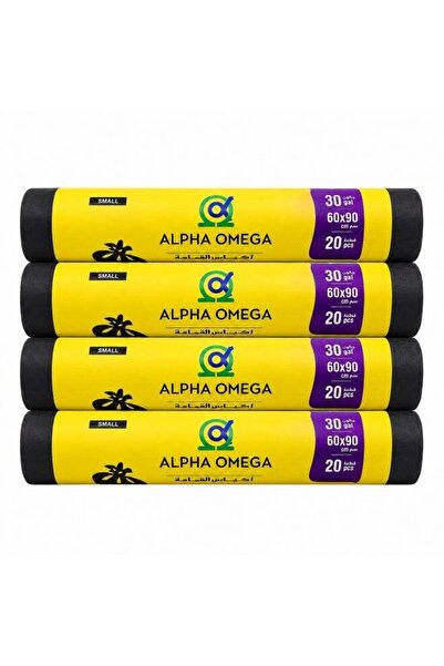 Generic Alpha Omega 30 Gallon Large Trash Bags Heavy Duty Garbage Bags, Pack ...