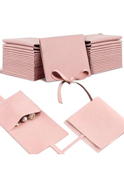 Generic 24 Pcs Microfiber Jewelry Pouch 8x8 cm Jewelry Packaging Luxury Small...