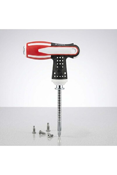 KANA T-Shaped Screwdriver with Double-Sided Screwdriver (Square and Regular) ...