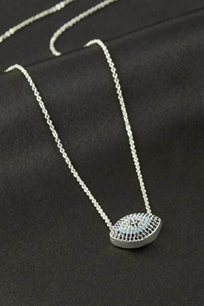 SORA GROUP Oval Zircon Stone Necklace