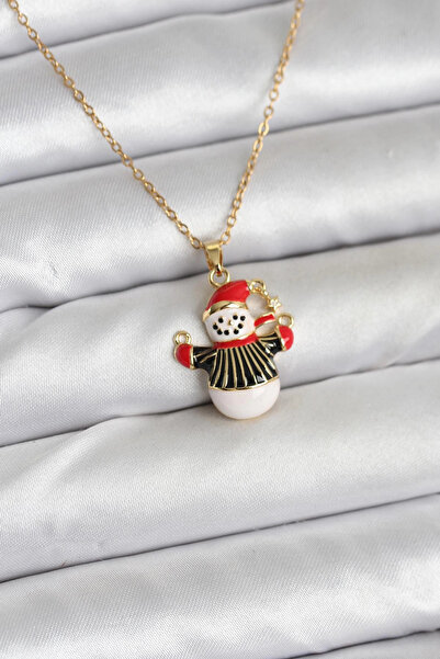 SORA GROUP 316L Steel Chain Gold Color Christmas Themed Women's Necklace with...