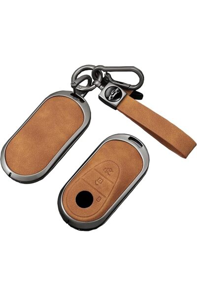 Generic 3 Buttons Remote Key Fob Cover with Keychain Compatible with Mercedes...