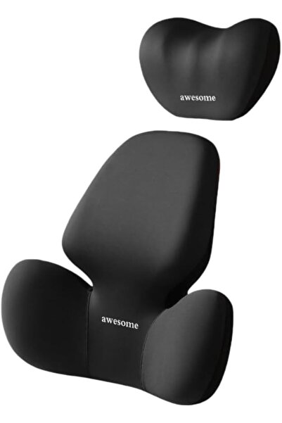 Aissiora Car Headrest and Lumbar Support Cushion, Car Neck Pillow Set, Comfor...