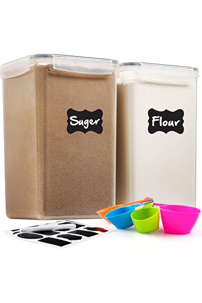 Generic Pack Large Food Storage Containers with Lids Airtight 6.5L /220 oz, f...