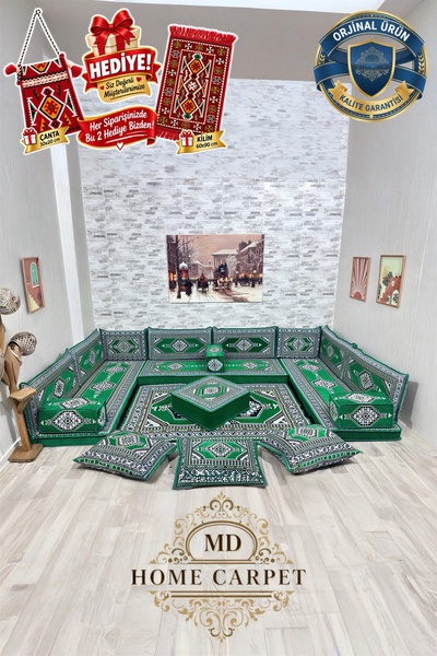 md home carpet Şark Köşesi Oturma Grubu Premium Paket Ev Salon Balkon Oda İçi...