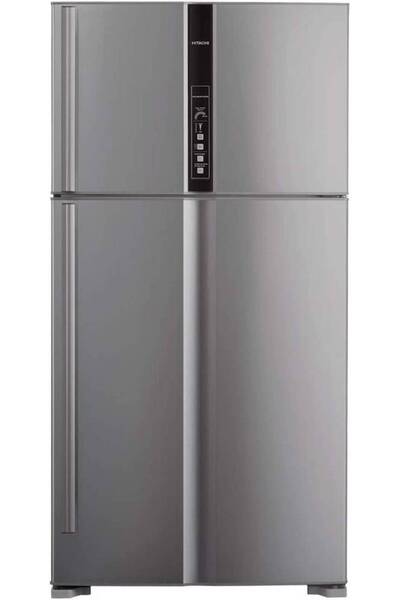 HITACHI Two-Door Refrigerator - 21.2 cu ft - Inverter - Platinum - R-V 805 PS...