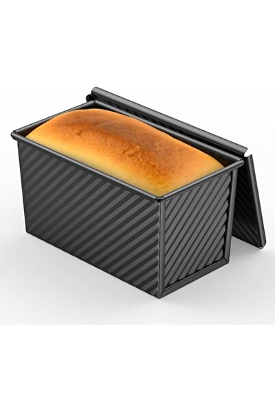 Generic 8*4 Inch Pullman Loaf Pan with Lid, 1Lb Dough Capacity Bread Loaf Pan...