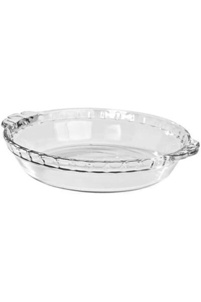 Generic MARINEX Large Fluted Glass Pie Dish 1.6L – Durable Heat-Resistant Bor...