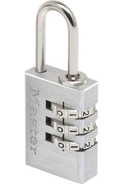 Master Lock Ατσάλινο Λουκέτο Ορειχάλκινη Συνδυαστική Κλειδαριά 20mm Ασημί 1 τ...
