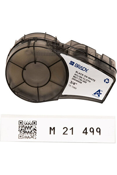 Brady Ταινία εκτυπωτή ετικετών 4.88μ x 19.05χιλ. σε μαύρο χρώμα, συμβατή με D...