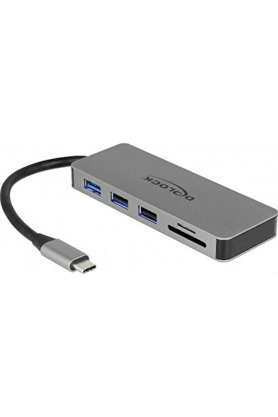 DELOCK Σταθμός σύνδεσης USB-C με HDMI 4K PD Ασημί (87743)