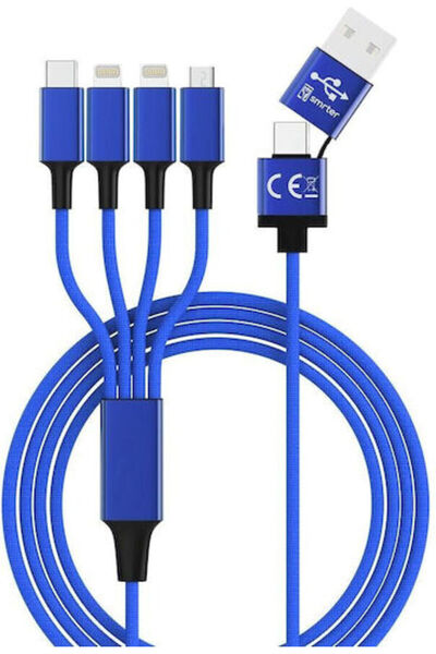 Other Smrter Hydra Elite 6 σε 1 Πλεγμένο Καλώδιο USB σε Lightning / Type-C / ...