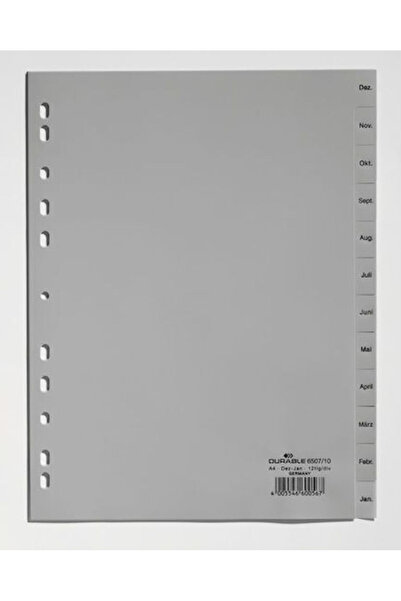 Durable Κλιπμπορντς και Θήκες Φακέλων για Χαρτί Α4, Γκρι, 12 Τεμάχια