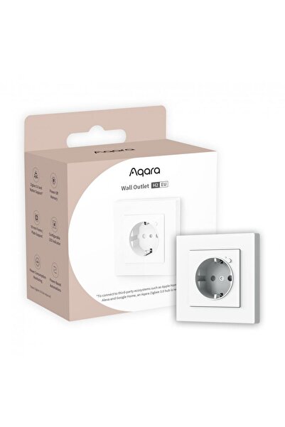 Aqara Wall Outlet H2 EU WP-P01D, Priză Smart Încastrabilă Type F Schuko, Zigb...