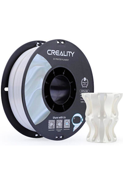 Creality Creality3D CR PLA Νήμα Εκτυπωτή 3D 1.75mm Μεταξένιο Λευκό 1kg 330112...