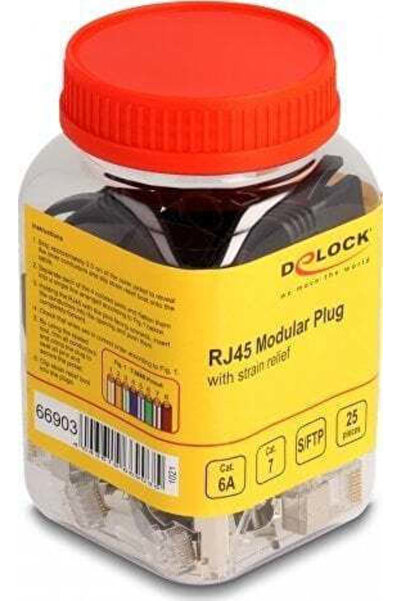 DELOCK Αρθρωτό βύσμα RJ45 Κατηγορίας 6a Κατηγορίας 7, Σετ 25 τεμαχίων