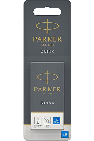 Parker Quink 5 Ανταλλακτικό Μελάνι για Στυλό Λεπτό Μπλε