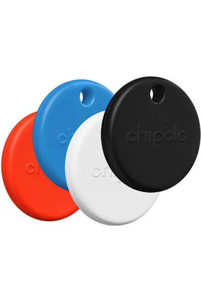 CHIPOLO Pop Apple Find My & Google Find Hub Μαύρο Κόκκινο Λευκό Μπλε 4 Τεμάχι...