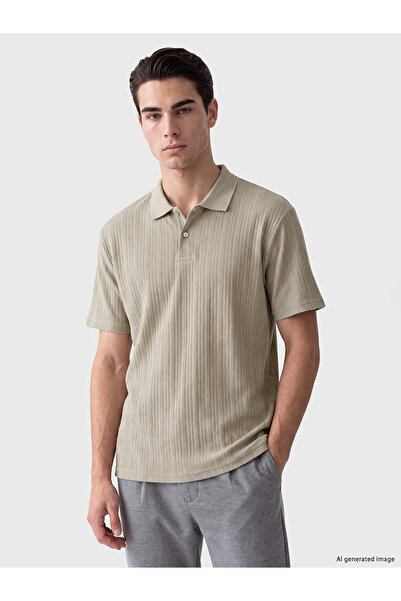 LC Waikiki I Devrik Roba Yaka Corded Fabric Men's T-Shirt from Freezen Store