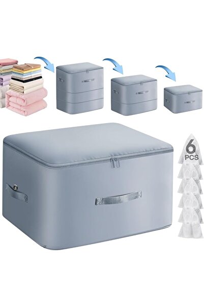 DoubleCare Ultra Space Saving Self Compression Organizer, 2-Layer Foldable Bl...