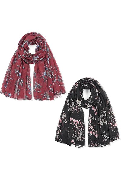 Generic 2-Pack Scarf for Women Soft Print Lightweight Wrap, Lightweight Wrap ...
