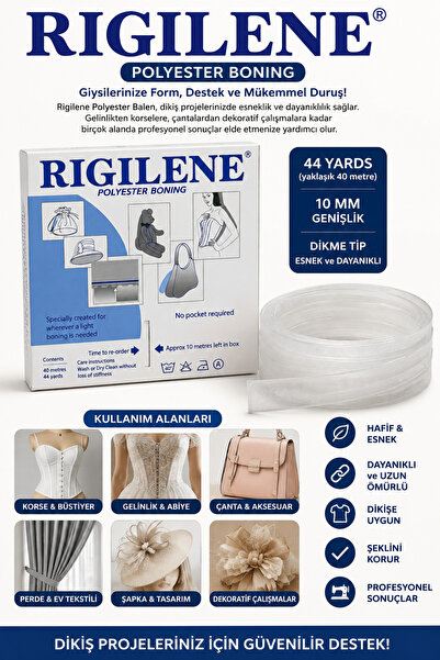 Massaltay Rigilene Balen 10 mm – 44 Yards (40 Metre) – Gelinlik Korse Elbise ...