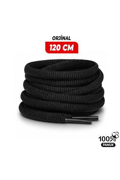 Oval Ayakkabı Bağcığı, Spor Ayakkabı, Sneaker, Koşu, Yürüyüş ve Günlük Ayakkabılar İçin Dayanıklı Premium Bağcık - 120 CM
