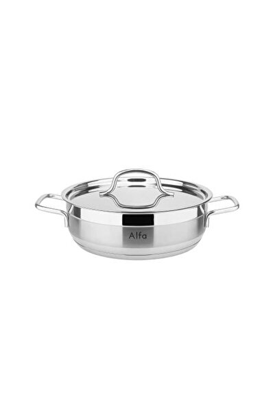 BIN SHIHON CO Flat Stainless Steel Pot 18/10 with Modern and Attractive Desig...