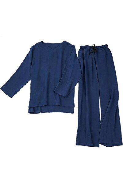 GENERAL Pajamas Sets for Men&Women 100% Pure Cotton Gauze Lightweight & Breat...