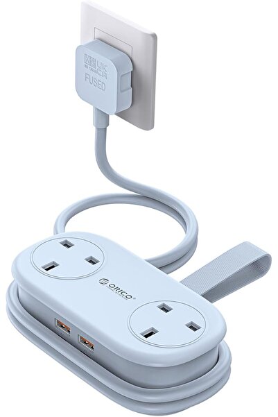 Orico شريط طاقة للسفر بقوة 65 واط بتقنية GaN مع منافذ USB (2 منفذ USB-A/2 منف...
