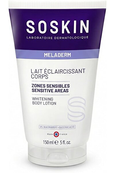 SOSKIN MELADERM Whitening body lotion & sensitive Areas150ml - New Formula