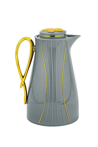 BASURRAH tea and coffee thermos, gilded gray color, 1 liter