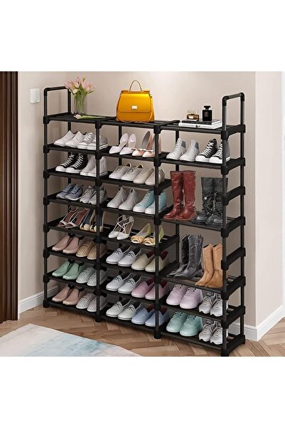 AOHRYME 7-Tier Shoe Rack with Dustproof Layer Covers Sturdy Holds up to 30-48...