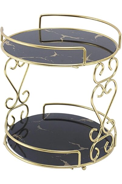 Luqeeg Cosmetic Storage Rack Makeup Organizer Shelf, 2 Tier Bathroom Vanity T...