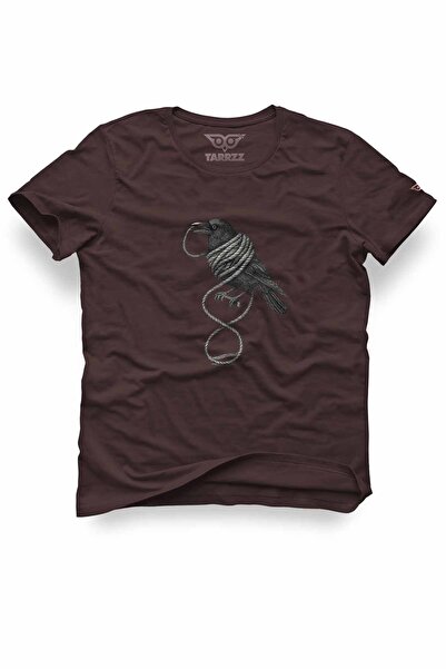 Tarrzzcom Unisex 100% Cotton Regular Fit Crow Printed T-Shirt - Crow Design T...