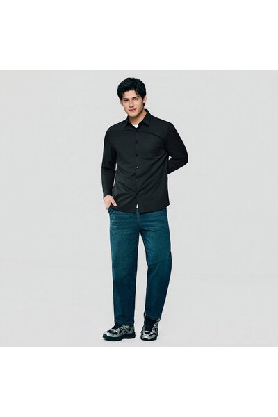 Giordano Men's Polyester/Modal Slim Fit Shirt