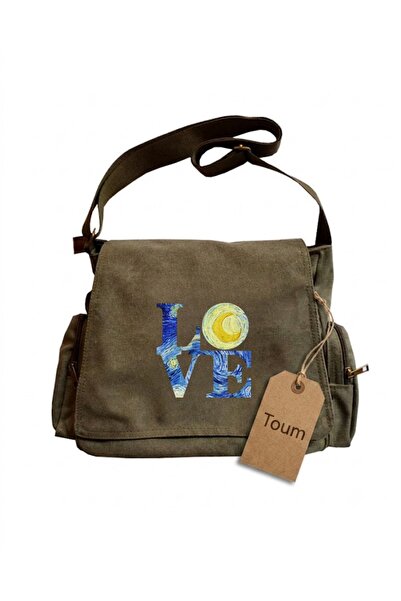 Toum The Starry Night Printed Unisex Messenger Bag