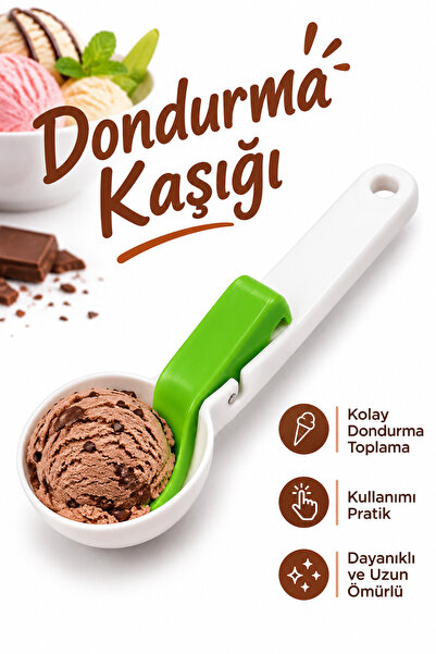 Dünya Sünger 1 Adet Pratik Dondurma Kaşığı – Sıkma Mekanizmalı Dondurma Topu ...