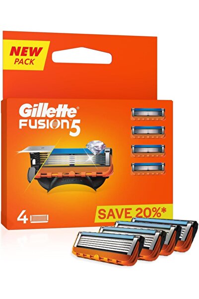 Gillette Fusion Manual Razor Blades for Men - 4 Pieces for a Perfect Shave an...