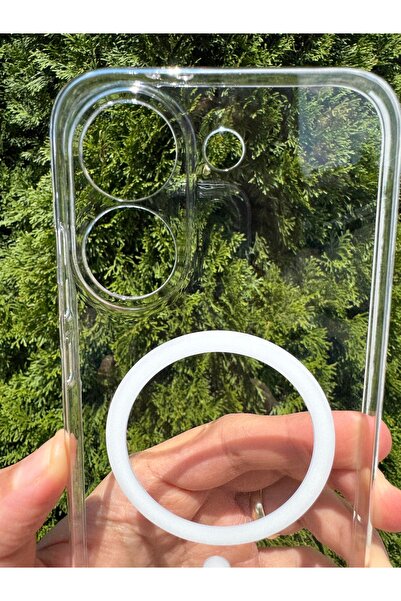 Deppo Trend Poco X8 Pro Uyumlu Kılıf İnce Sert Sararmaz Magsafe Kamera Korumalı Koruyucu Dayanıklı Transparan Arka Kapak