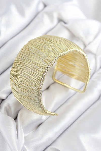 SORA GROUP Brass Wire Wrapped Model Gold Color Women's Bracelet