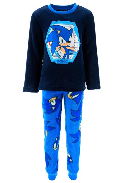 Sun City Fashion Group Πυτζάμα φλις αγόρι Sonic "Let's go" μπλε