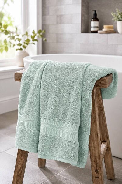 Ucarehome Bath Series Mint Color Premium Soft Tight Weave Bath-Body Towel (70...