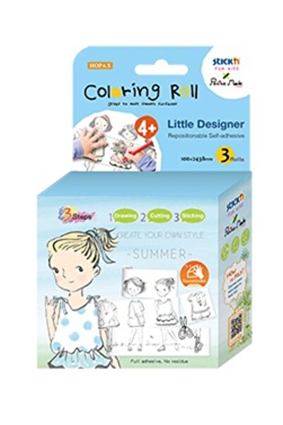 Hopax Creative Box with Rollers for Coloring, 3 Pcs/Set, Stick'N Little Desig...
