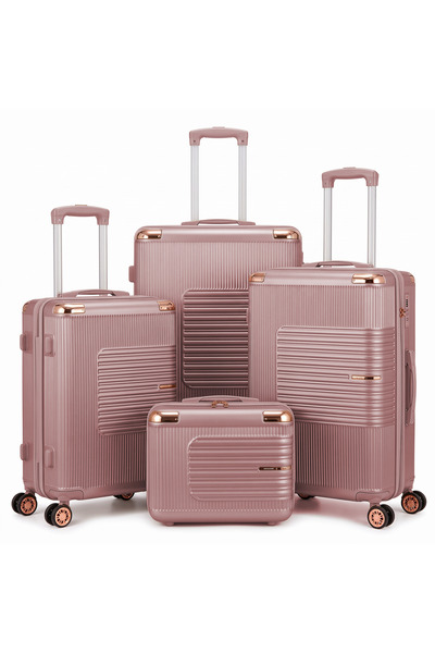 Dubai Power 4PC ABS Hardside Luggage Set 14/20/24/28 Inch with TSA Lock & Spi...