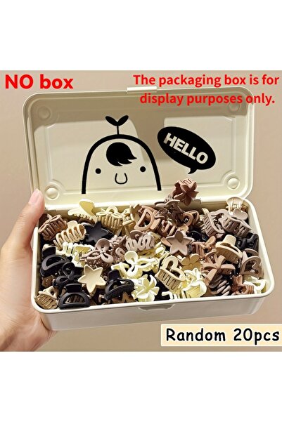 Choice1 Brown 20 pieces 5/10/20/30pcs Beige Mixed Pack Small Clips, Cute Girl...