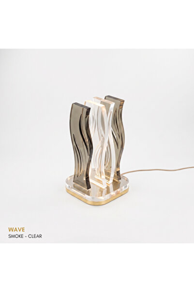TUVA WAVE | Akrilik LED Masa Lambası | Uzaktan Kumandalı +100 Renk RGB Ambiya...